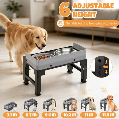 Elevated Dog Bowls Feeding, Raised Dogs Bowl Stand for Medium Large Dog