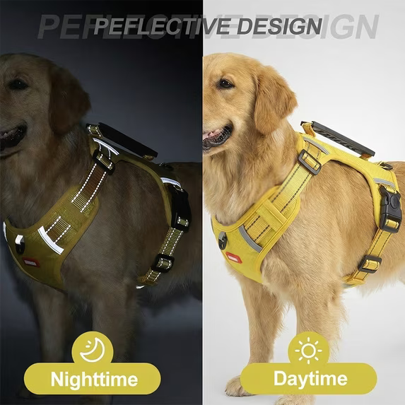 Dog No Pull Easy Control Handle Soft Breathable Reflective Adjustable Dog Harness
