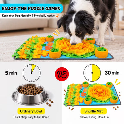 Large Snuffle Mat for Dogs, Interactive Dog Foraging Mat and Sniffing Feeding Mat for Natural Foraging Skills