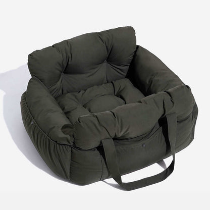 Dog and Cat Car Seat Bed for Small Pets, Portable Pet Travel Booster Seat with Soft Cushioned Support