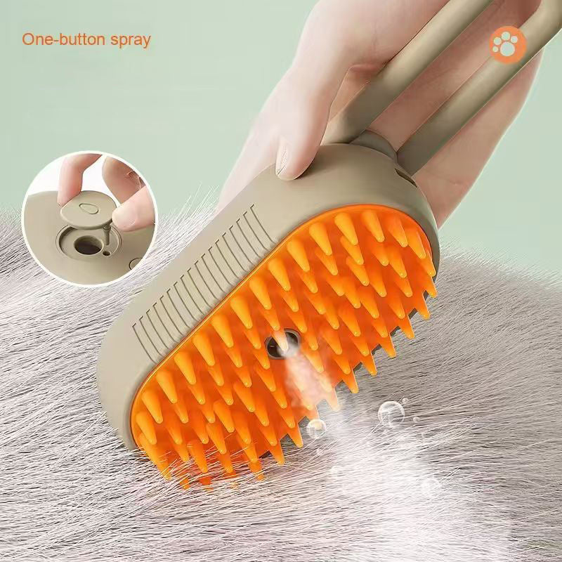 Cat Dog Steamy Brush Steam Brush Electric Sprayer for Massage Pet Grooming Tool Shedding 3 in 1 Electric Sprays Massage Comb