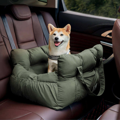 Dog and Cat Car Seat Bed for Small Pets, Portable Pet Travel Booster Seat with Soft Cushioned Support