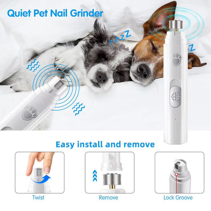 Electric Painless Paws Pet Nail Clipper & Trimmer Cat Dog Nail Grinder