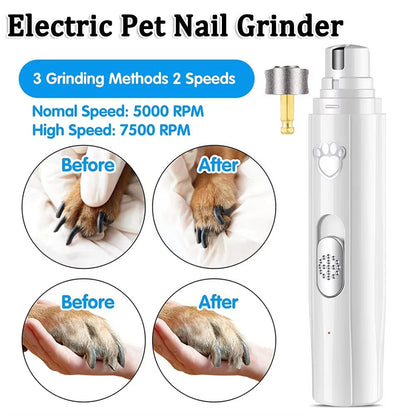 Electric Painless Paws Pet Nail Clipper & Trimmer Cat Dog Nail Grinder
