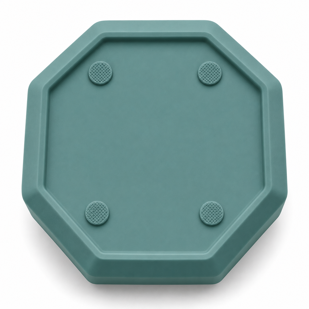 Octagonal Food and Water Bowl for Cats and Dogs – Teal Green