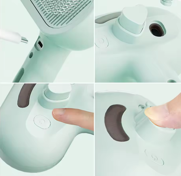 Steam Cat Brush Self-Cleaning Grooming Brush with Mist Spray for Cats & Dogs