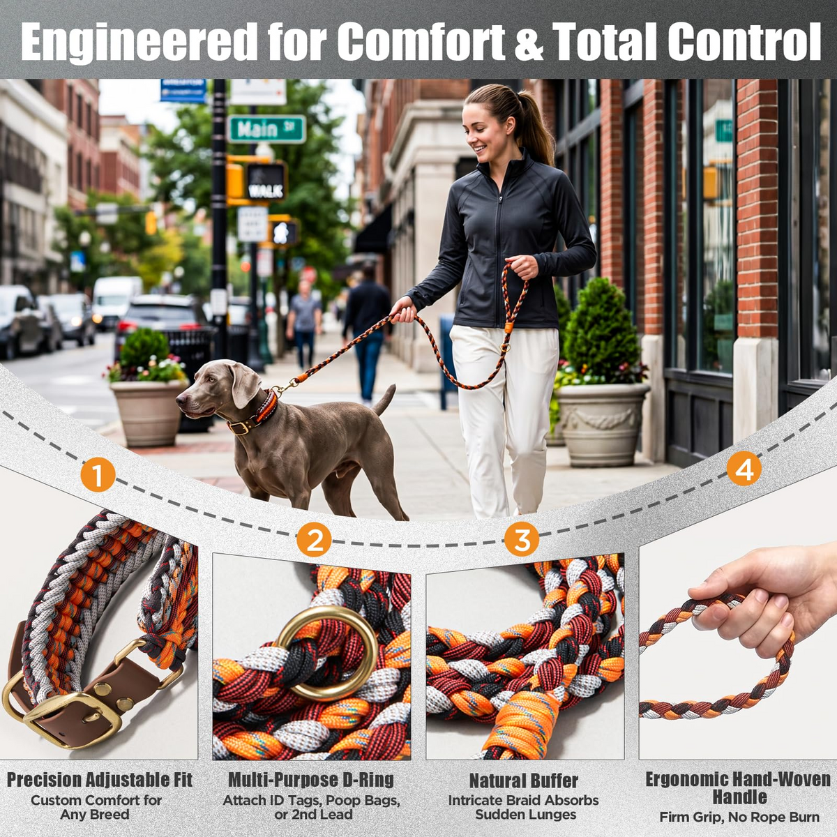 Adjustable Dog Harness – Stylish Woven Pet Harness for Everyday Walks High Quality